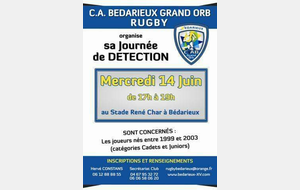 Cadets et juniors : détection ...!