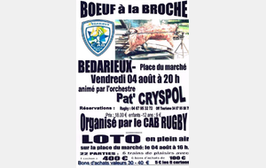 l'été arrive ...le boeuf à la broche aussi !