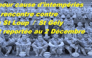 Match de dimanche remis !