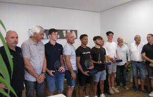 les 4 champions de France , honorés en mairie