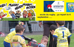 infos jeunes .Ecole de Rugby