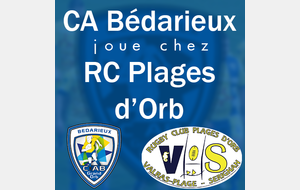 Le CAB joue face au RC Plages d'Orb !