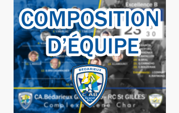 Compositions du CAB face au RC St GILLES