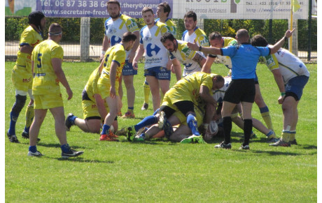 Les jaunes et bleus se sont bien battus ..