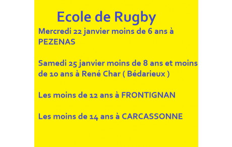 L'école de rugby .....